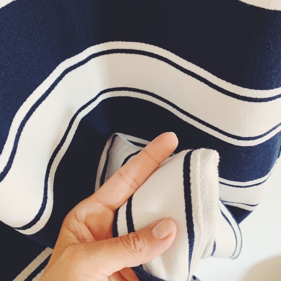 JCrew Striped Cropped Terry Shift - Picture 5 of 6